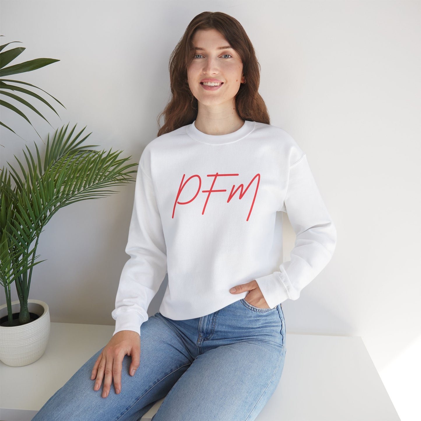 PFM Crewneck Sweatshirt - Coral